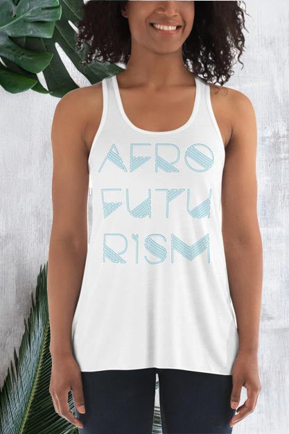 Afrofuturism Women's Flowy Racerback Tank