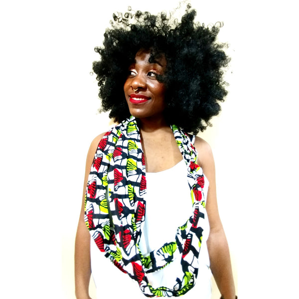 Wild Flower Double Knot Infinity Scarf