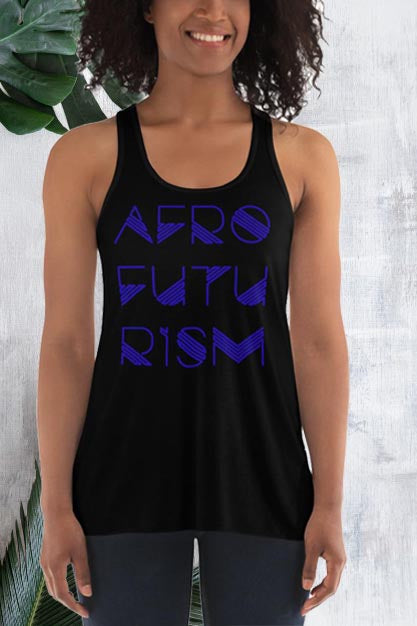 Afrofuturism Women's Flowy Racerback Tank