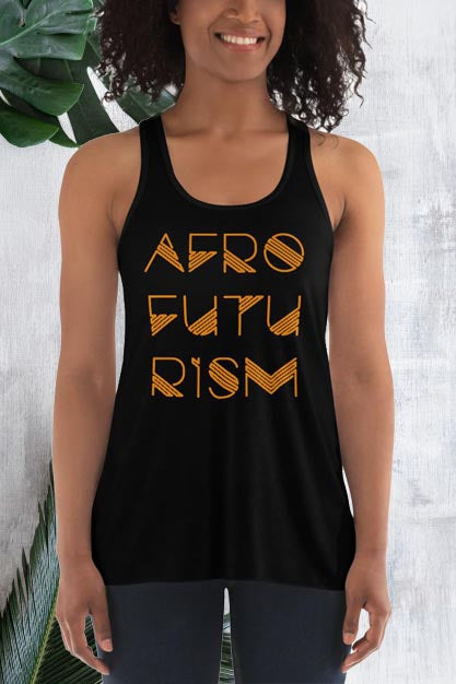 Afrofuturism Women's Flowy Racerback Tank