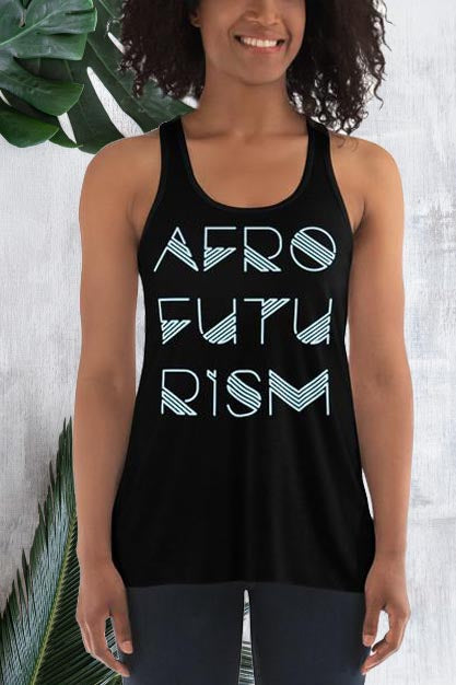 Afrofuturism Women's Flowy Racerback Tank