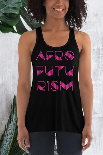 Afrofuturism Women's Flowy Racerback Tank