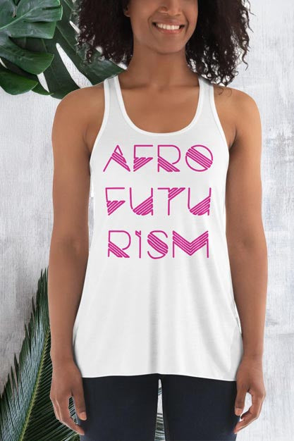 Afrofuturism Women's Flowy Racerback Tank