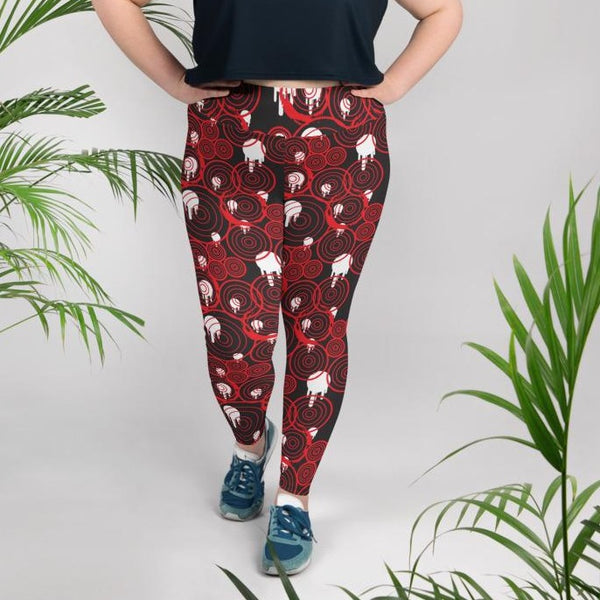 Vortex All-Over Print Plus Size Leggings