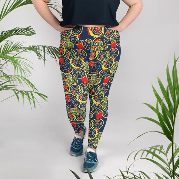 Vortex All-Over Print Plus Size Leggings