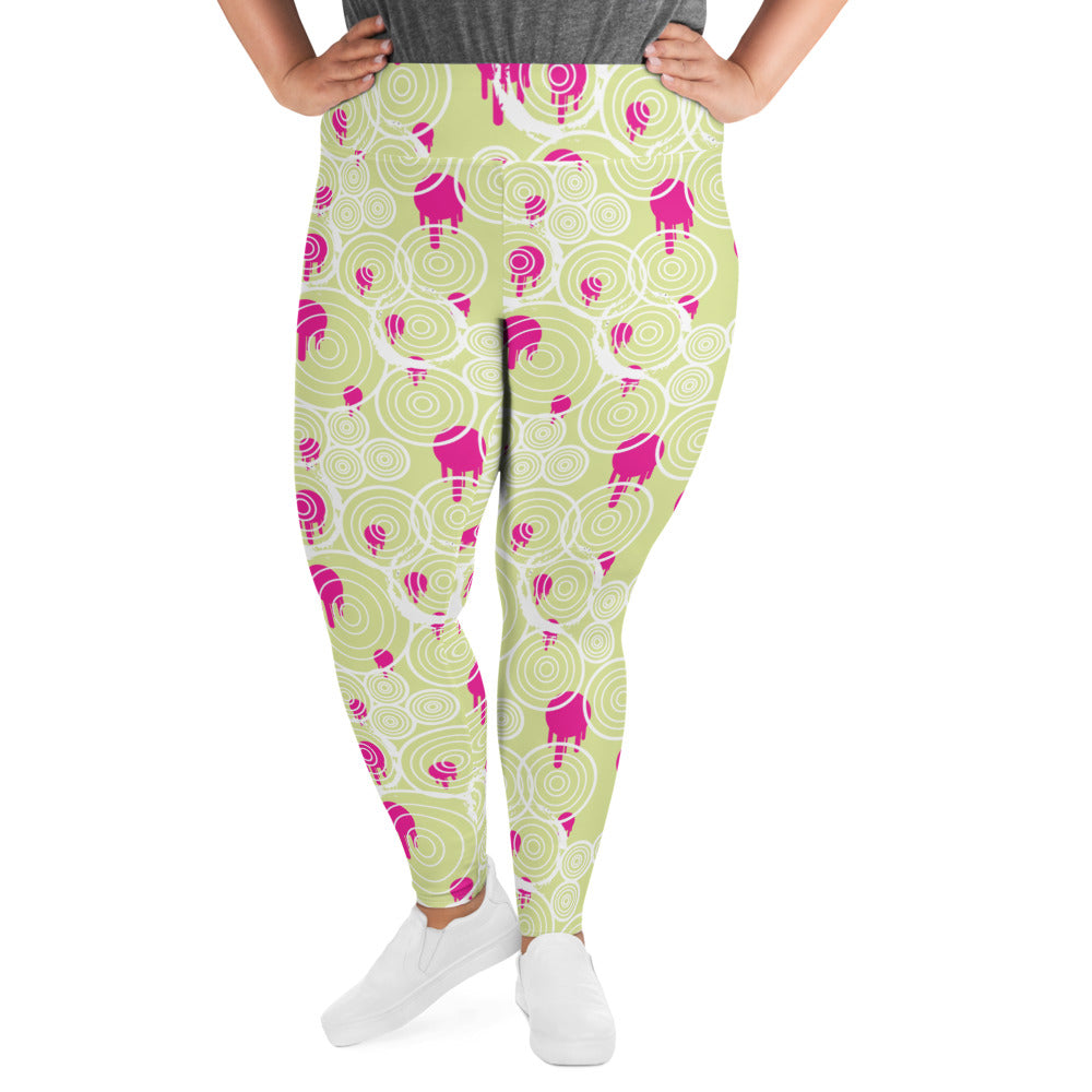 Vortex All-Over Print Plus Size Leggings