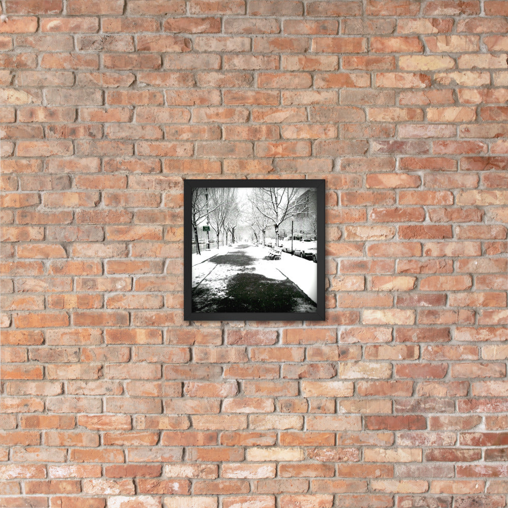 Snow on Eastern (Framed)