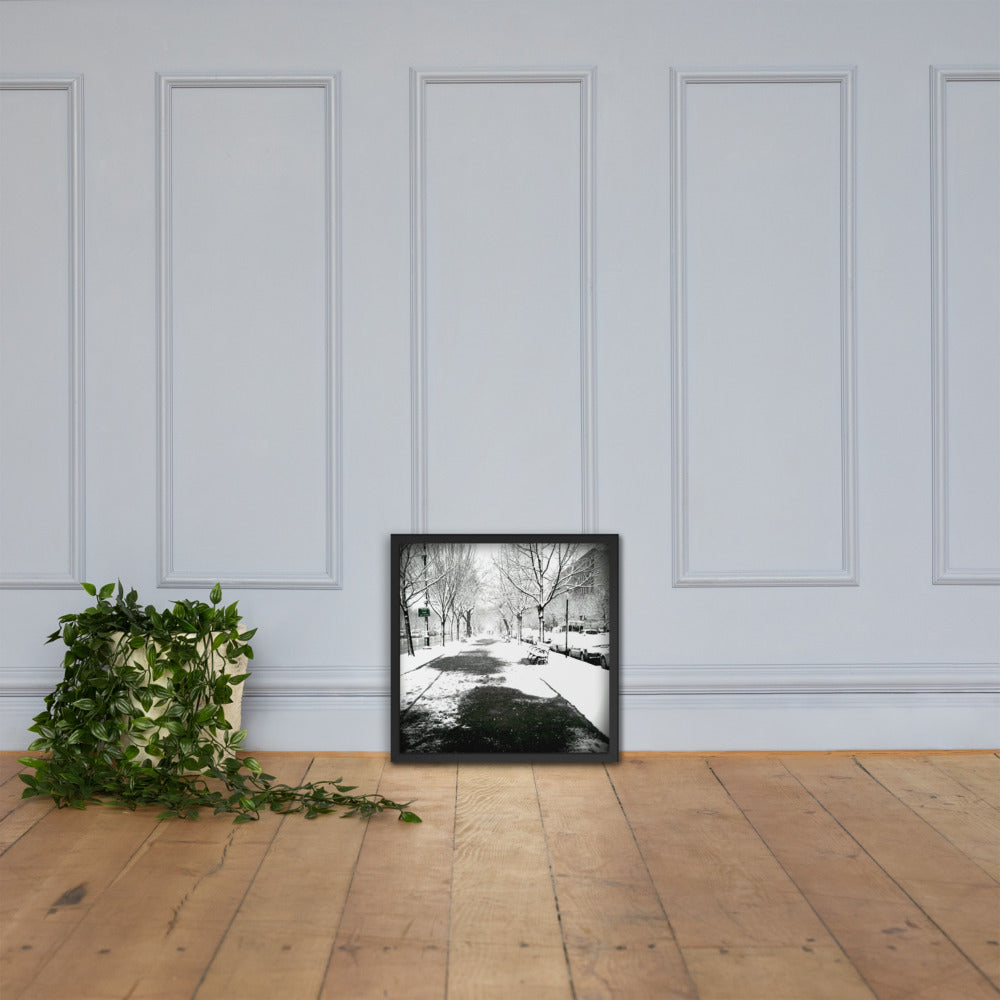 Snow on Eastern (Framed)