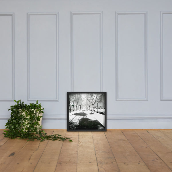 Snow on Eastern (Framed)