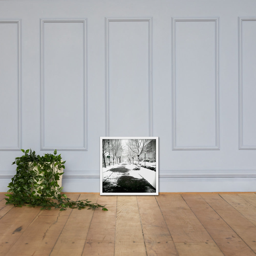 Snow on Eastern (Framed)