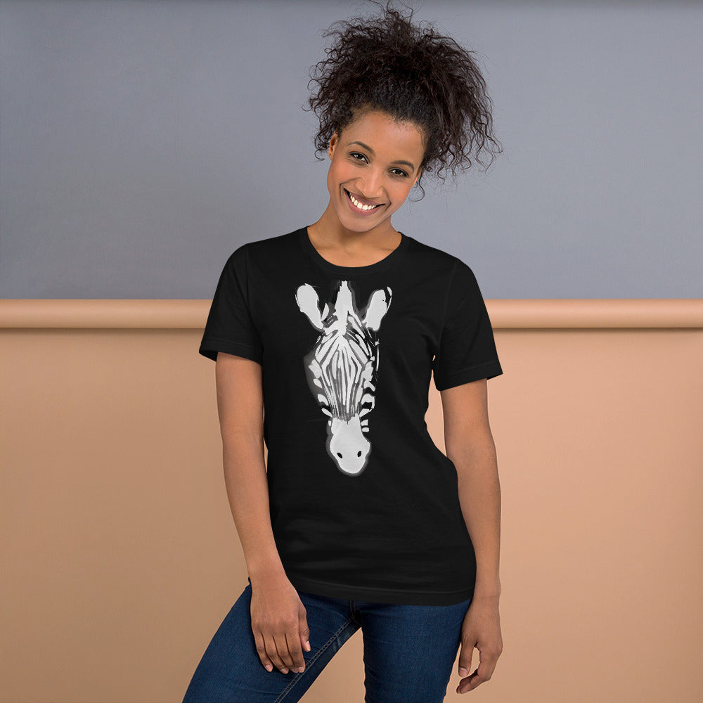 Unisex Moon Zebra T-Shirt – KALUBI - Main Image